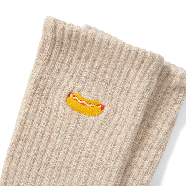 (ZA107) Hotdog Graphic Emroidery Socks