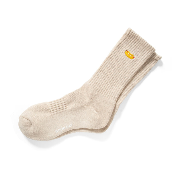 (ZA107) Hotdog Graphic Emroidery Socks