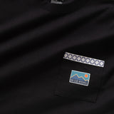 (ZT1129) Native American Tent Graphic Pocket Tee