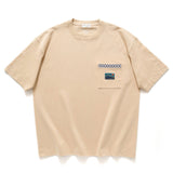 (ZT1129) Native American Tent Graphic Pocket Tee