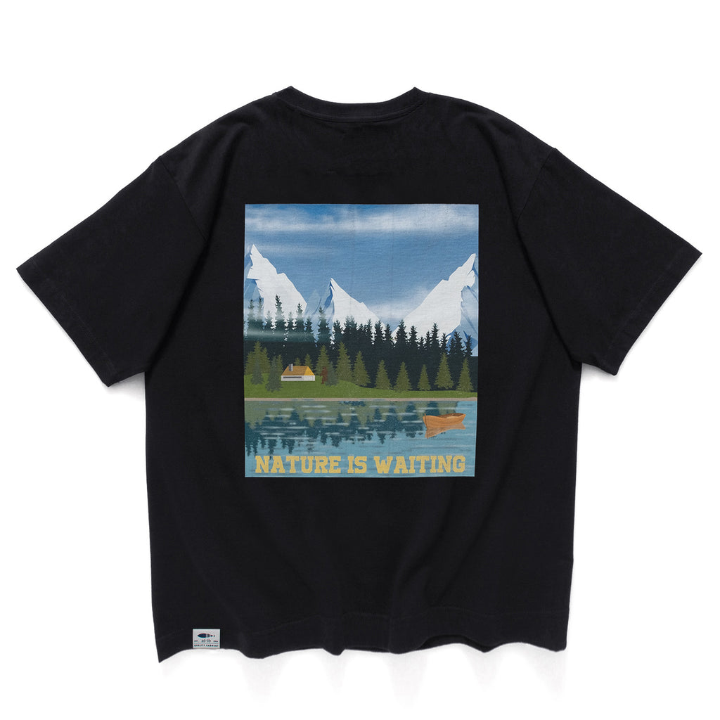 (ZT1166) Lake House Graphic Pocket Tee