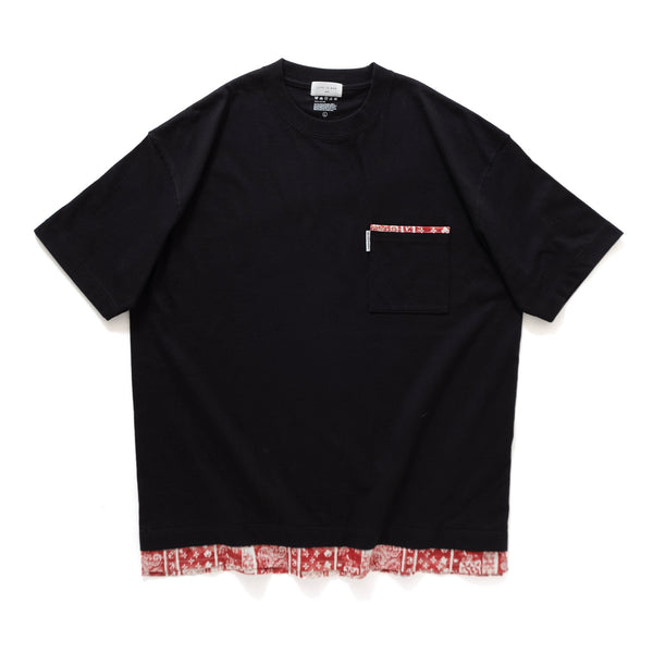 (ZT1202) Tie Dye Paisley Fake Layer Tee