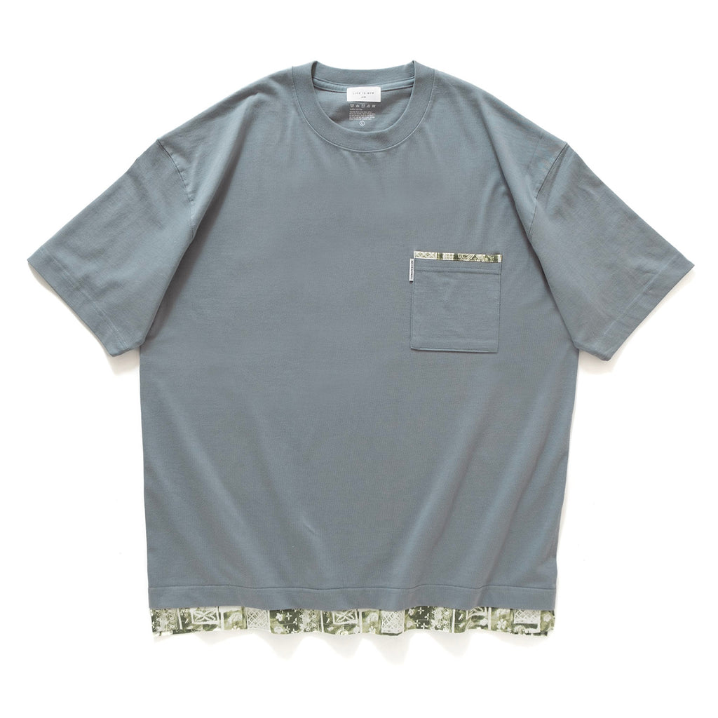 (ZT1202) Tie Dye Paisley Fake Layer Tee