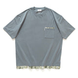 (ZT1202) Tie Dye Paisley Fake Layer Tee