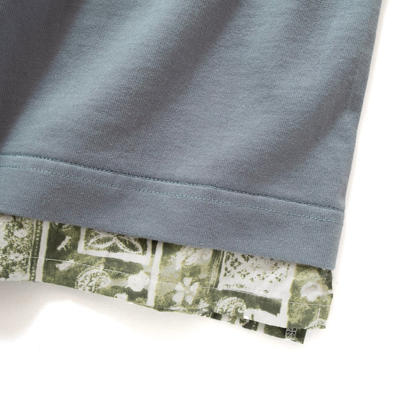 (ZT1202) Tie Dye Paisley Fake Layer Tee