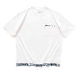 (ZT1202) Tie Dye Paisley Fake Layer Tee