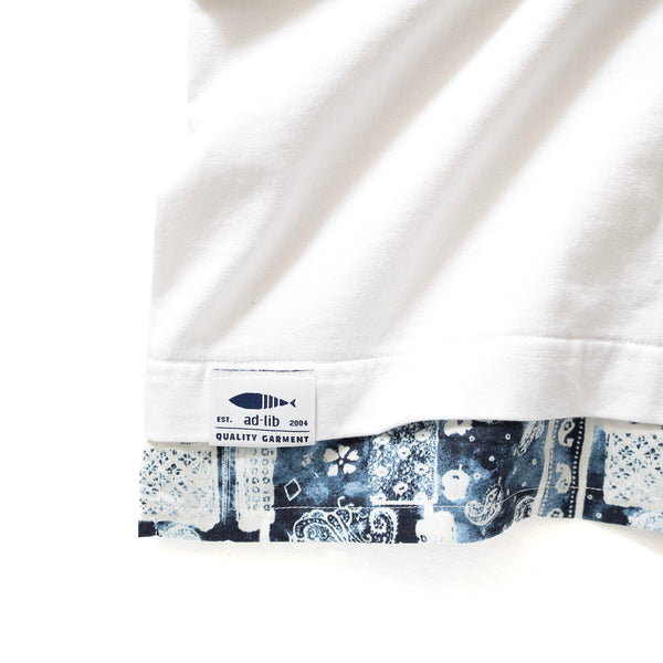 (ZT1202) Tie Dye Paisley Fake Layer Tee