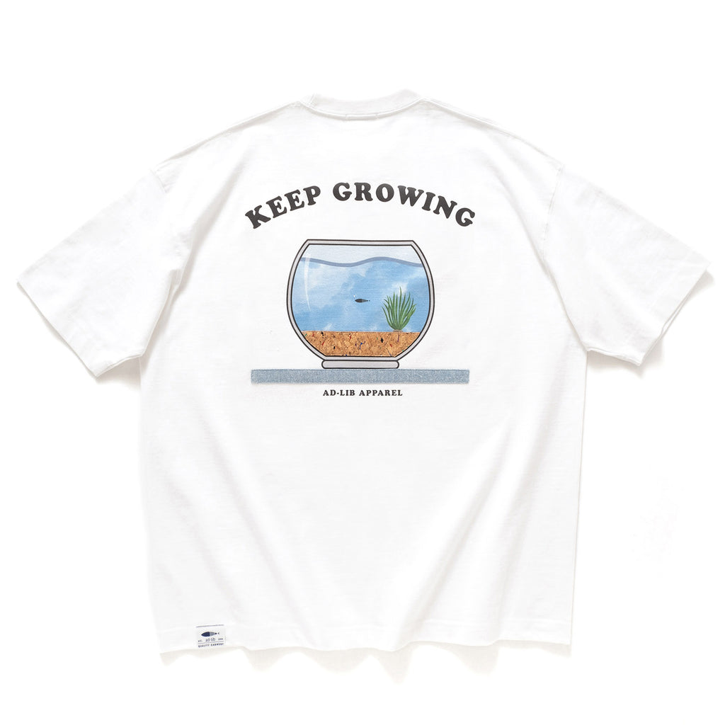 (ZT1236) Fish Bowl Graphic Pocket Tee
