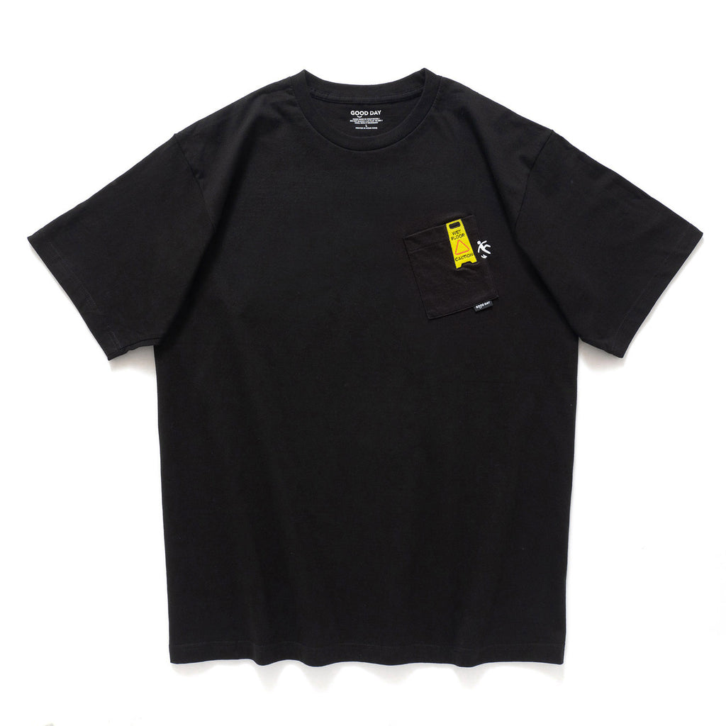 (ZT1251) Wet Floor Embroidery Pocket Tee