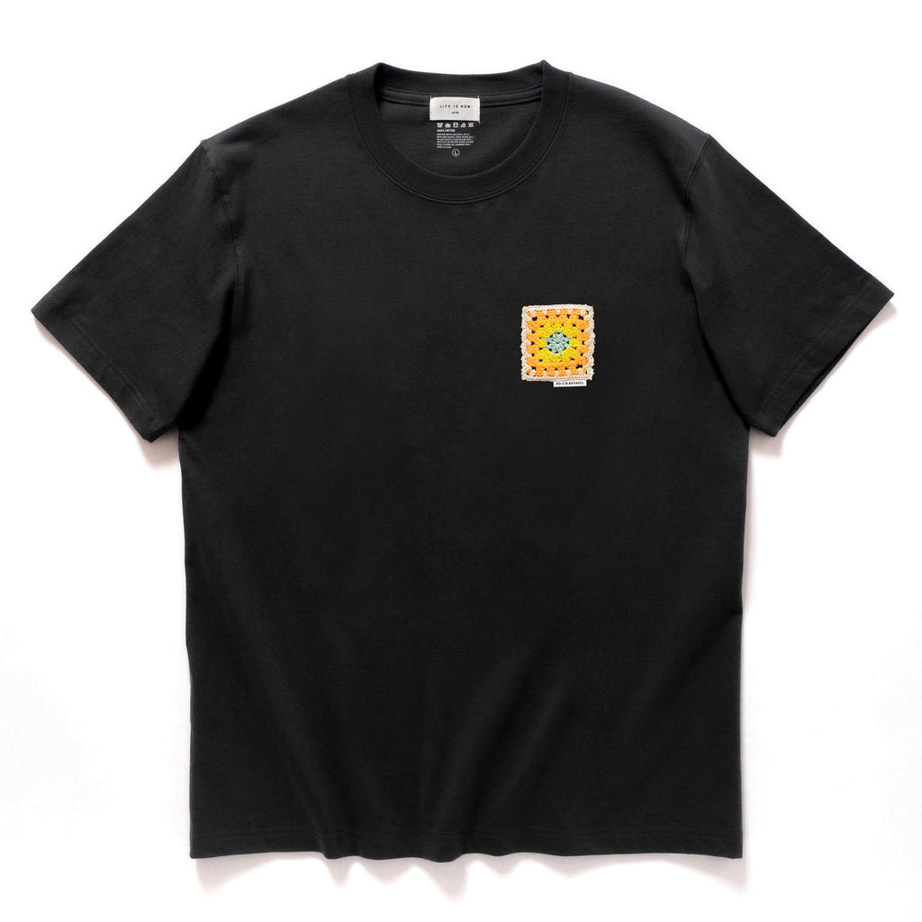 (ZT1264) Crochet Patch Tee