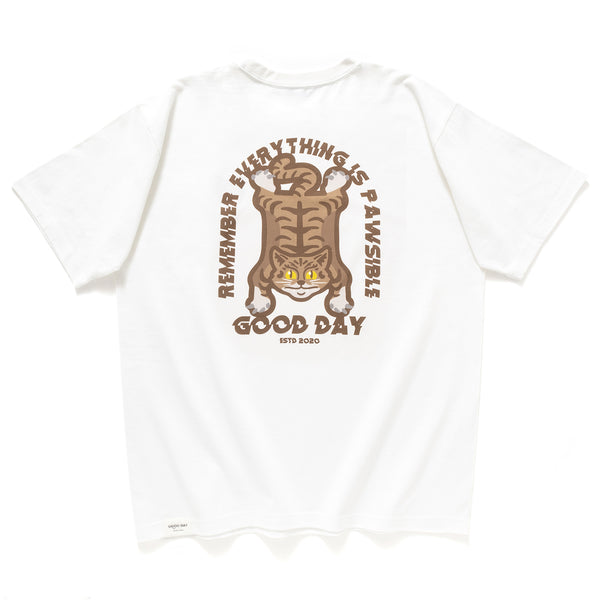 (ZT1277) Lazy Cat Graphic Tee