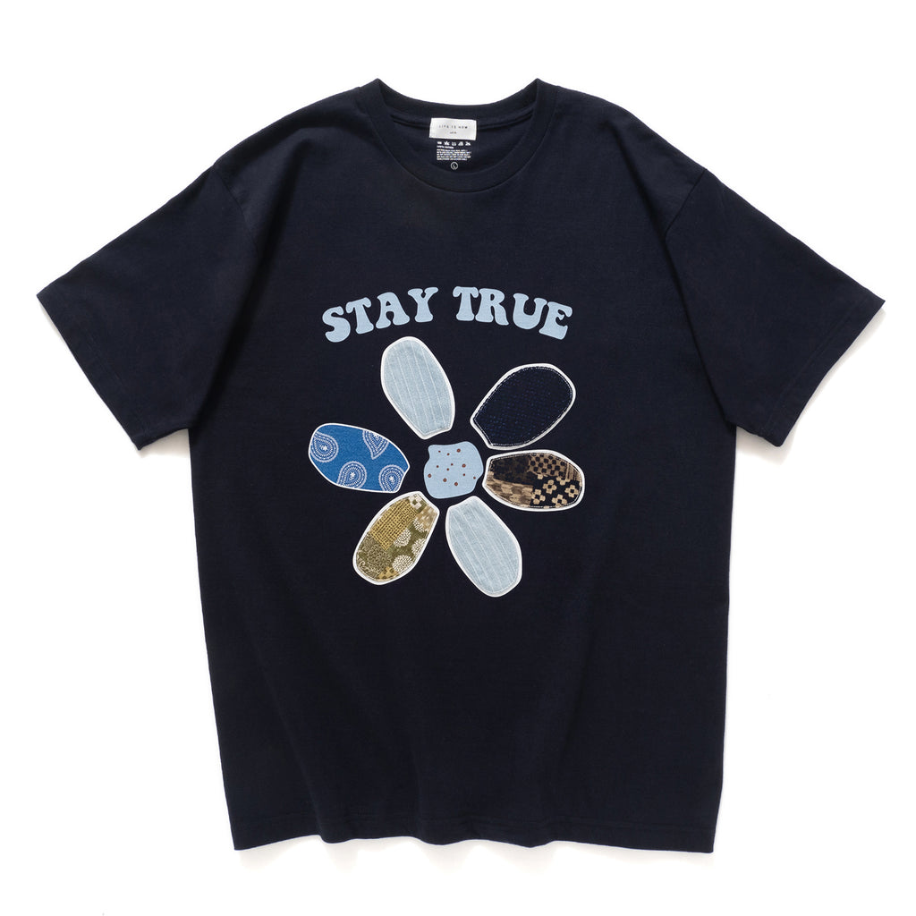 (ZT1308) Flower Graphic Patch Tee