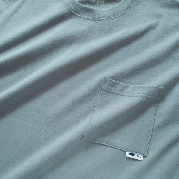 (ZT1416) Double Fake Layer Pocket Tee