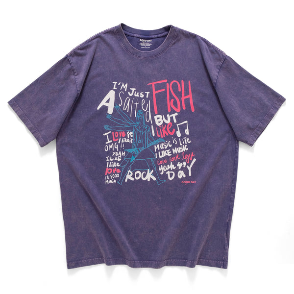 (ZT1430) "I'm Not Just A Salted Fish" Graphic Tee