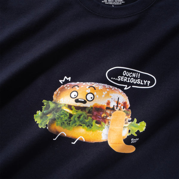 (ZT1650) Bitten Burger Graphic Tee