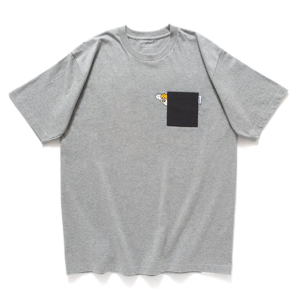 (ZT1669) Camping Cat Graphic Pocket Tee