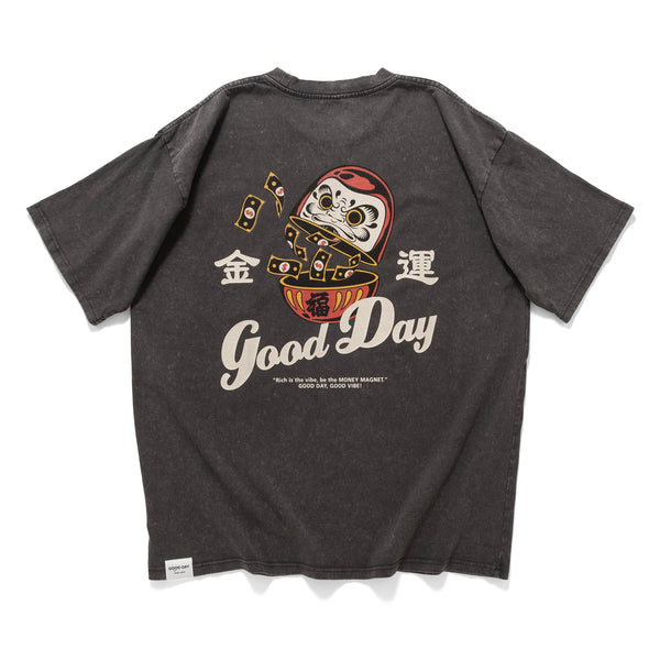 (ZT1673) Rich Daruma Graphic Tee