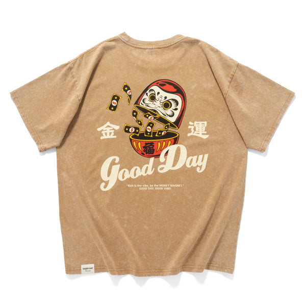 (ZT1673) Rich Daruma Graphic Tee