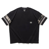 (ZT1683) Patch Sleeve Panel Pocket Tee