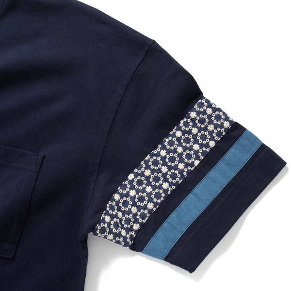 (ZT1683) Patch Sleeve Panel Pocket Tee