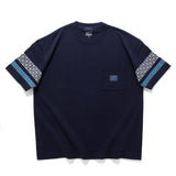 (ZT1683) Patch Sleeve Panel Pocket Tee