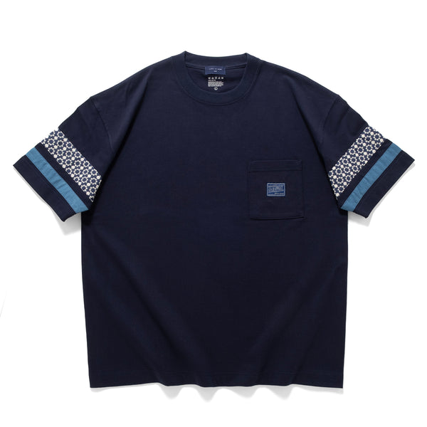 (ZT1683) Patch Sleeve Panel Pocket Tee