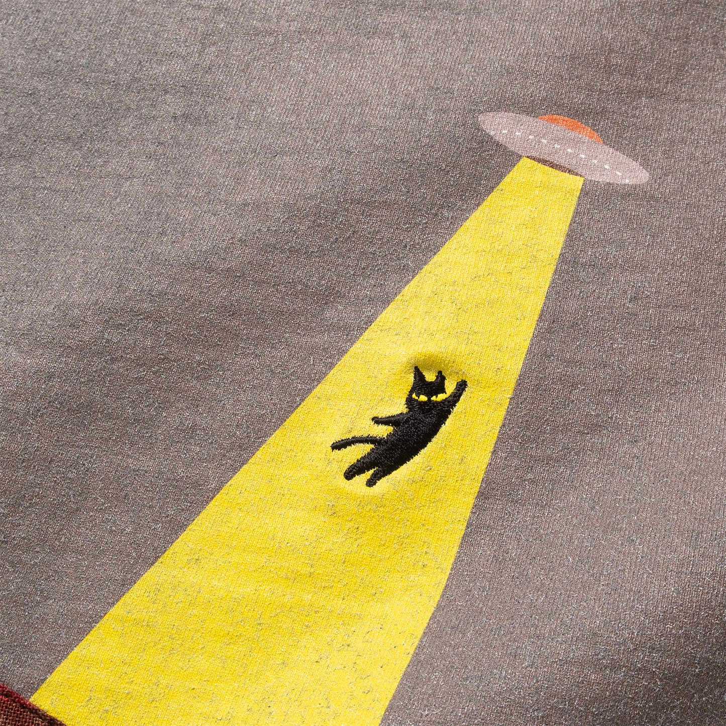 (ZT1685) Meow Begins Patchwork Pocket Tee