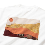 (ZT1693) Day Landscape Patchwork Pocket Tee