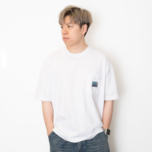 (ZT1693) Day Landscape Patchwork Pocket Tee