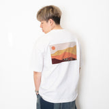 (ZT1693) Day Landscape Patchwork Pocket Tee