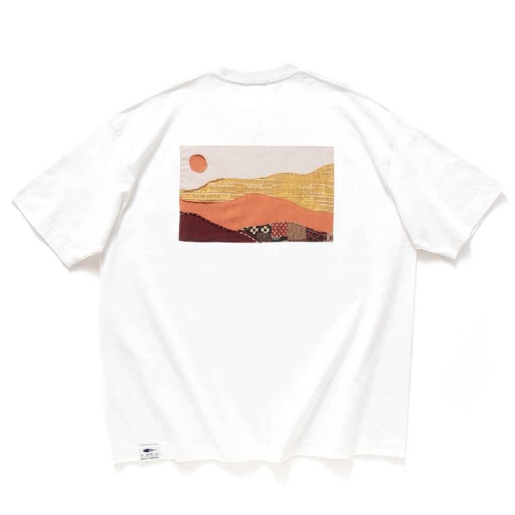 (ZT1693) Day Landscape Patchwork Pocket Tee