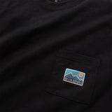 (ZT1694) Night Landscape Patchwork Pocket Tee