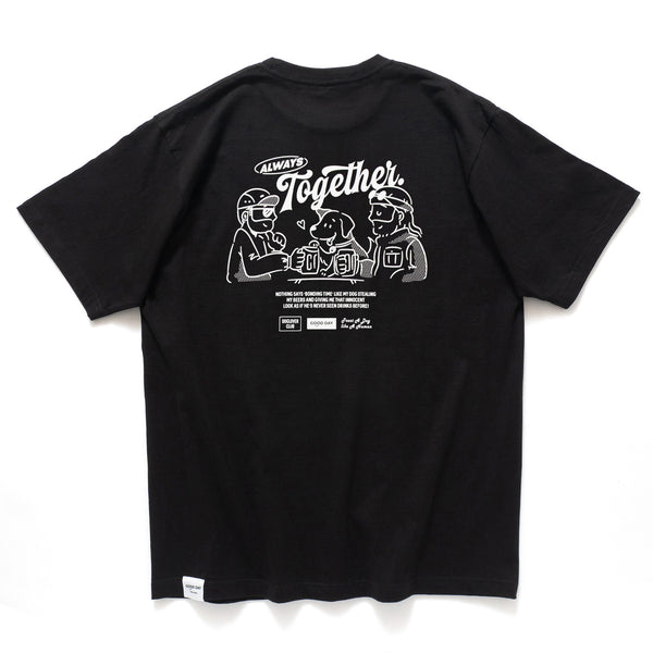 (ZT1710) Always Together Graphic Pocket Tee
