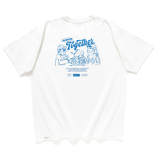 (ZT1710) Always Together Graphic Pocket Tee