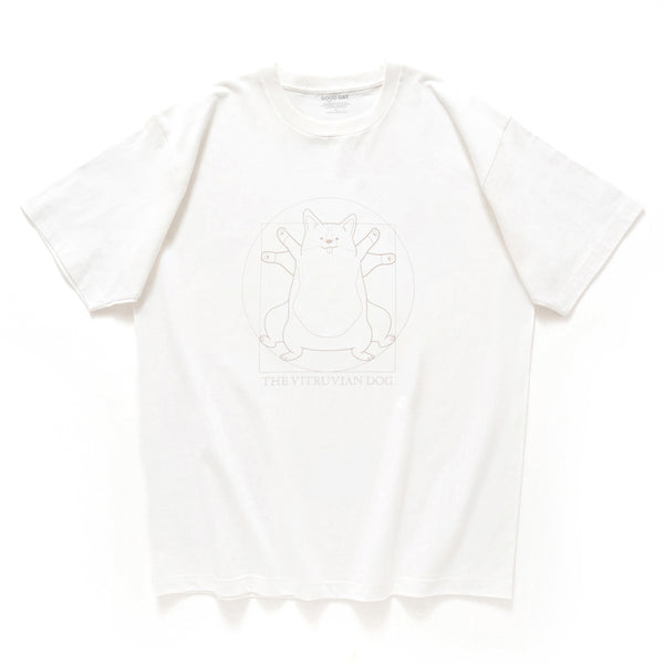 (ZT1719) The Vitruvian Dog 圖案 Tee