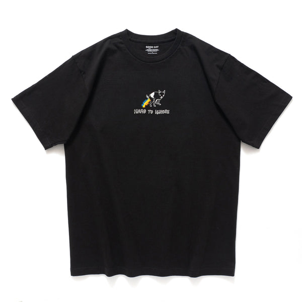 (ZT1725) Hard To Ignore Embroidery Graphic Tee