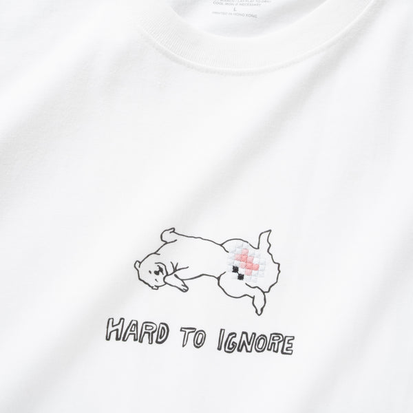 (ZT1725) Hard To Ignore Embroidery Graphic Tee