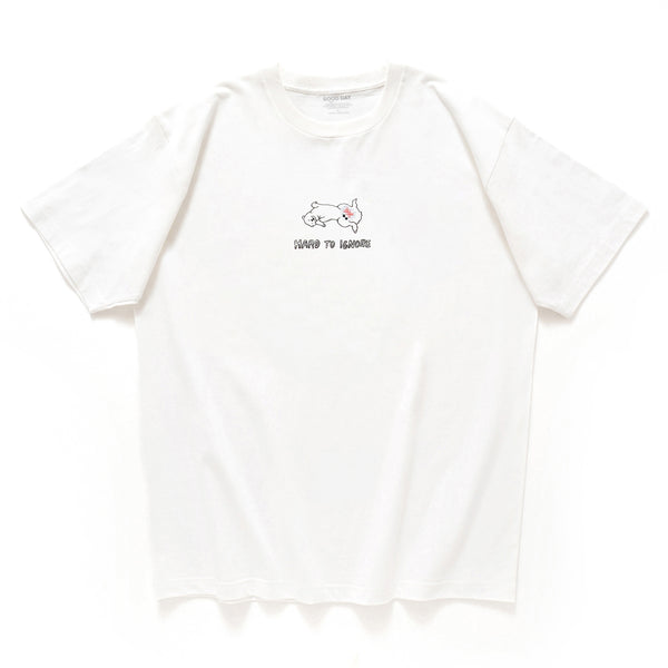 (ZT1725) Hard To Ignore Embroidery Graphic Tee