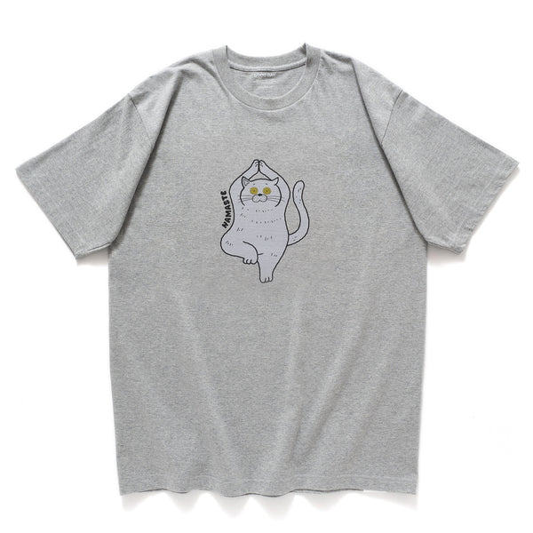 (ZT1730) Namaste Cat Graphic Tee