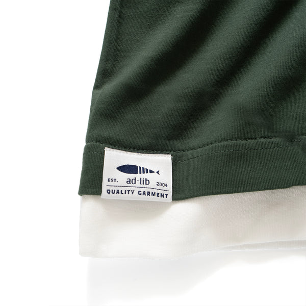 (ZT321) Fake Layer Heavyweight Pocket Tee