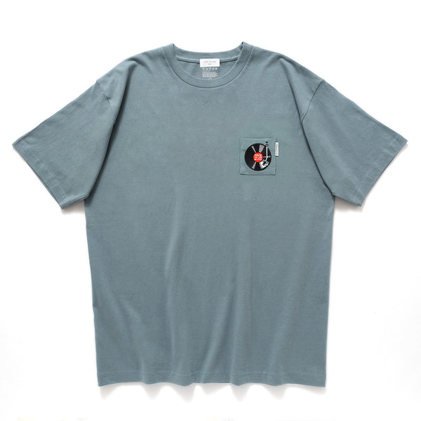 (ZT1810) Vinyl Record Embroidery Tee