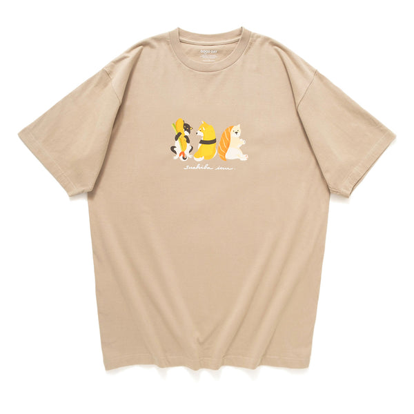 (ZT1552) Sushiba Inu Graphic Tee