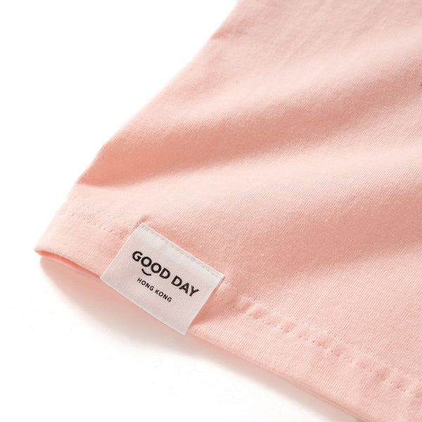 (ZT1165) Colorful Heart Embroidery Pocket Tee