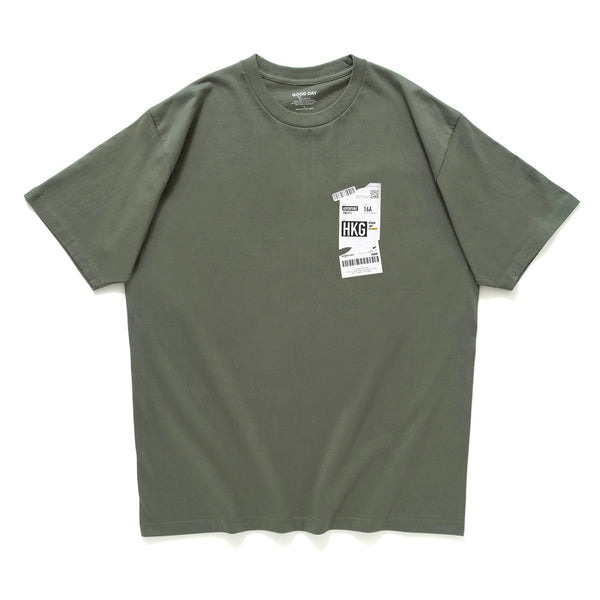 (ZT898) 機票圖案Tee
