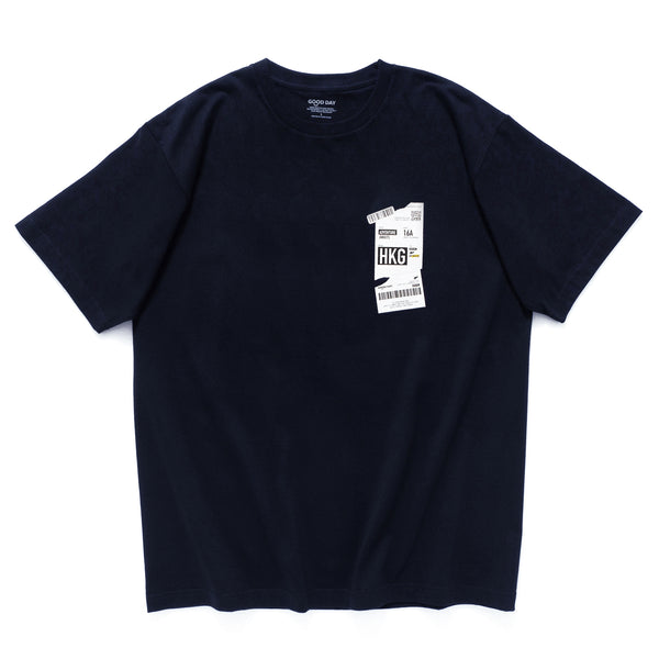 (ZT898) 機票圖案Tee