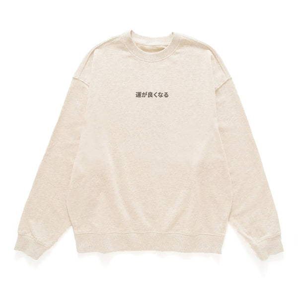 (ZW448) Daruma Graphic Embroidery Sweater