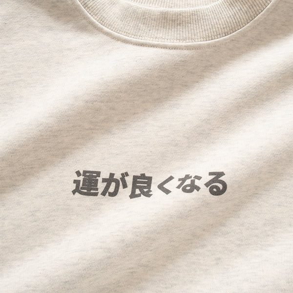 (ZW448) Daruma Graphic Embroidery Sweater