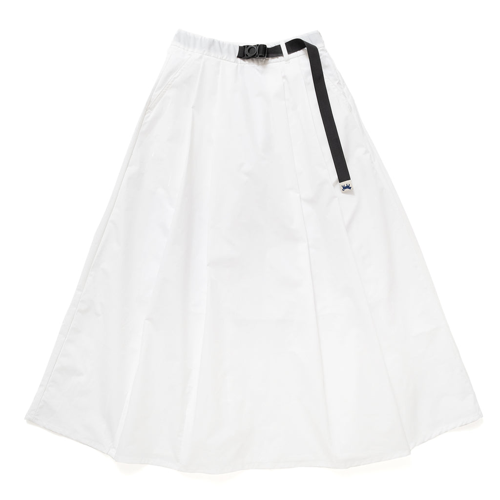 (YD005) Belted Pleated Midi Skirt