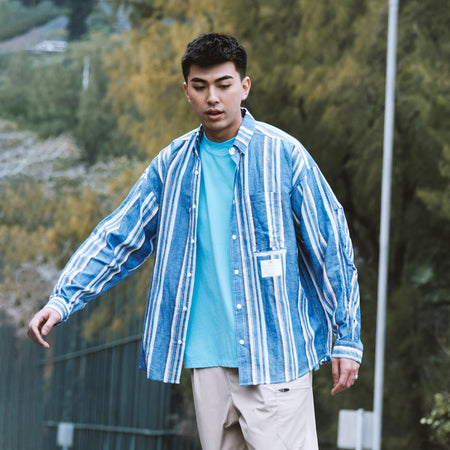 (ST364) Japan Made Fabric Pattern Shirt