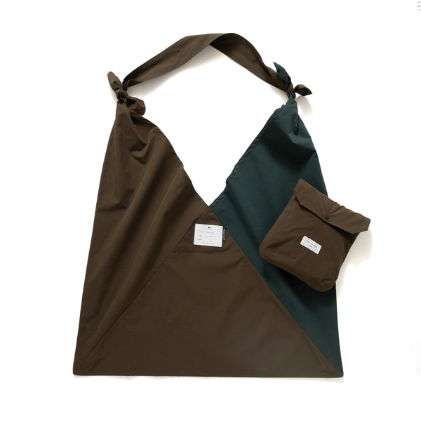 (YB457) Packable Two Tone Azuma Bag